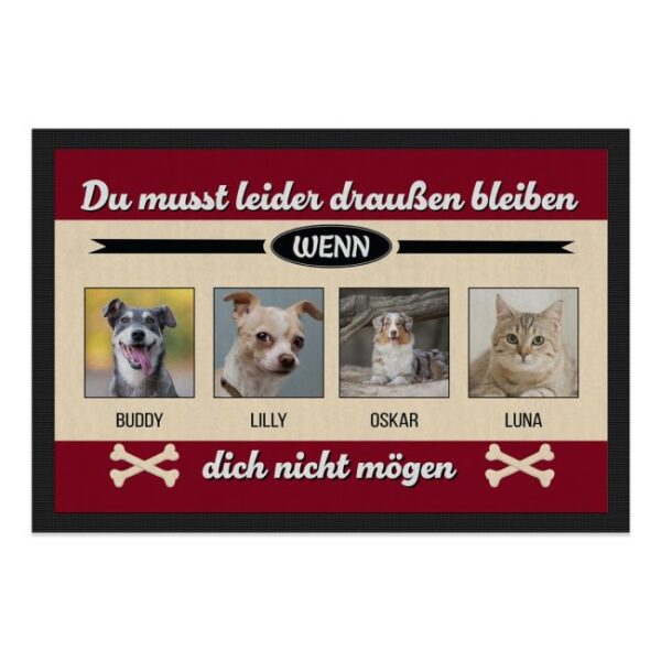 Du liebst deine Haustiere und möchtest deinen Besuch bereits an der Haustür zum Lächeln bringen? Dann ist unsere Fußmatte mit Hunde-Spruch - Du...