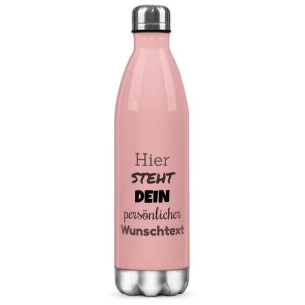 Du suchst ein persönliches Geschenk für deine Lieblingsmenschen - dann ist diese rosane Trinkflasche aus Edelstahl genau das Richtige. Verschenke...