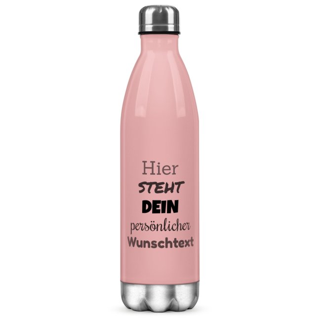 Du suchst ein persönliches Geschenk für deine Lieblingsmenschen - dann ist diese rosane Trinkflasche aus Edelstahl genau das Richtige. Verschenke...