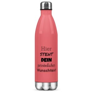 Du suchst ein persönliches Geschenk für deine Lieblingsmenschen - dann ist diese pinke Trinkflasche aus Edelstahl genau das Richtige. Verschenke...