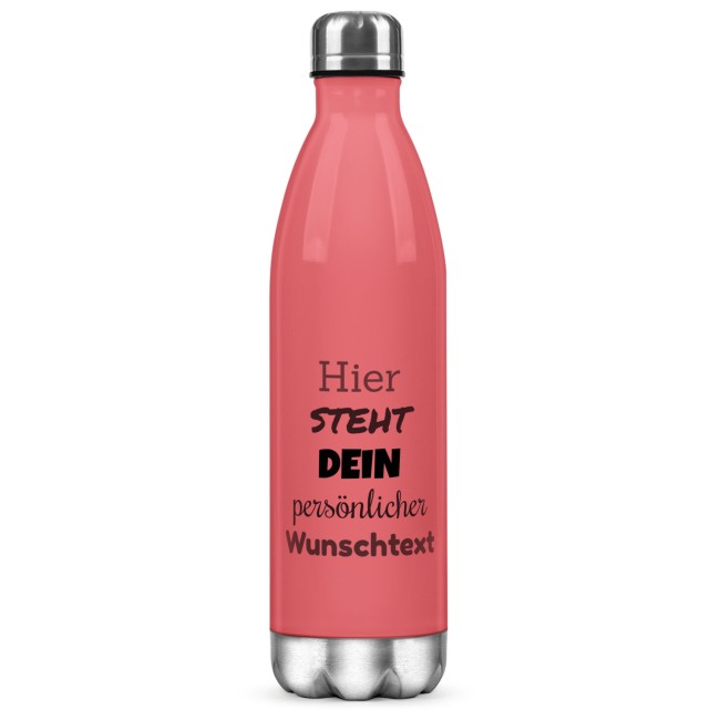 Du suchst ein persönliches Geschenk für deine Lieblingsmenschen - dann ist diese pinke Trinkflasche aus Edelstahl genau das Richtige. Verschenke...