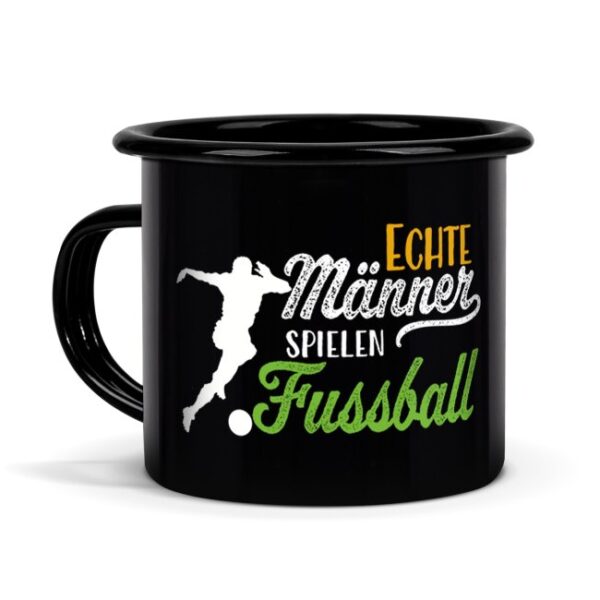 Du bist auf der Suche nach einem besonderen Geschenk für einen echten Fußball-Fan? Dann ist diese besondere Fußball-Tasse aus schwarzer Emaille die...