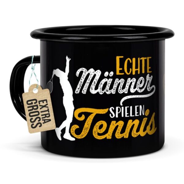 Du bist auf der Suche nach einem besonderen Geschenk für einen echten Tennis-Fan? Dann ist diese besondere Tennis-Tasse aus schwarzer Emaille die...