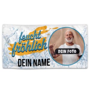 Du suchst nach einem witzigen aber auch praktischen Geschenk? Dann bist du mit unserem personalisierten und hochwertigen Handtuch bestens beraten....