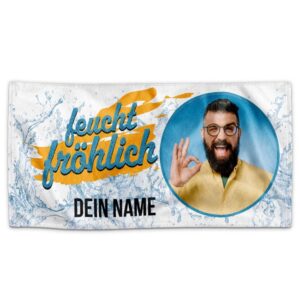 Du suchst nach einem witzigen aber auch praktischen Geschenk? Dann bist du mit unserem personalisierten und hochwertigen Handtuch bestens beraten....