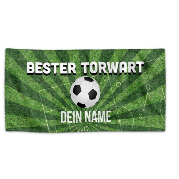 Ein Fußball-Handtuch mit Statement