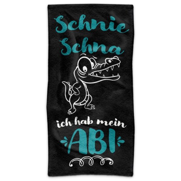 Ein witziges Handtuch als Abi Geschenk - Schni Schna