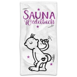 Was braucht man unbedingt für den perfekten Saunagang? Natürlich ein Sauna-Wedeltuch! Dieses lustige Sauna Handtuch mit witzigem Motiv ist ein ganz...