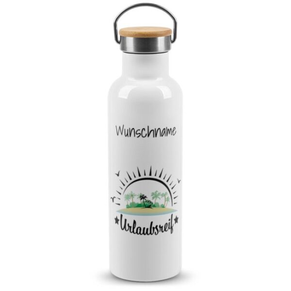 Du bist Urlaubsreif? Dann benötigst Du unbedingt diese hochwertige Edelstahl Trinkflasche für unterwegs - die personalisierbare Outdoor...