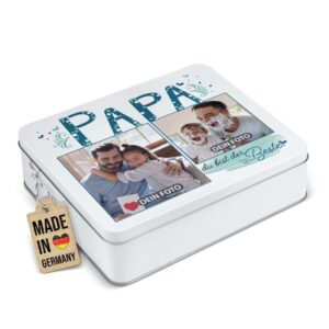 Diese liebevoll gestaltete Fotodose für Papa Papa