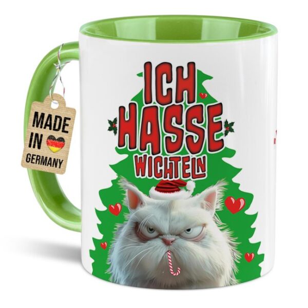 Unsere lustige Weihnachtstasse Ich hasse Wichteln" ist das perfekte Wichtelgeschenk für jede Wichtelparty. Wenn du nicht weißt