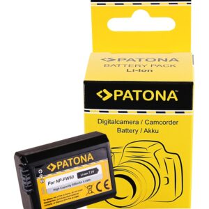 PATONA Akku f. Sony NP-FW50 NEX.3 NEX.3C NEX.5 NEX.5A Mit diesem Li-Ionen-Akku erwerben Sie ein Qualitätsprodukt. Der Akku ist 100% baugleich zu dem Original Akku. Alle Akkus