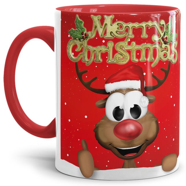 Diese lustige Elchtasse ist der perfekte Begleiter in der Adventszeit. Der Weihnachtselch sorgt für Vorfreude auf das Weihnachtsfest und wird Dich...