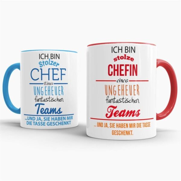 Unser Kaffeebechern mit farbigem Akzent für die beste Chefin oder den besten Chef sind das perfekte Geschenk der Mitarbeiter an Ihren Boss oder...