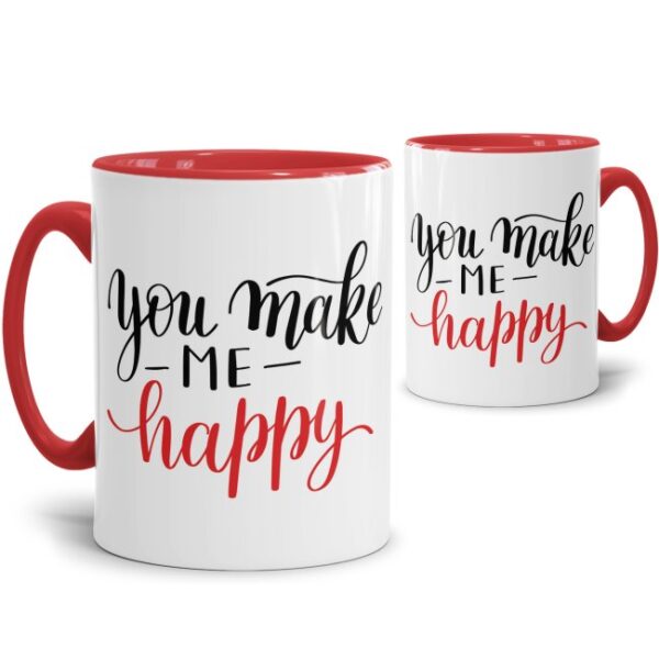 Unser Kaffeebecher - You make me happy - ist das perfekte Geschenk für den liebsten Freund oder die liebste Freundin. Ob zur Nutzung im Büro oder...