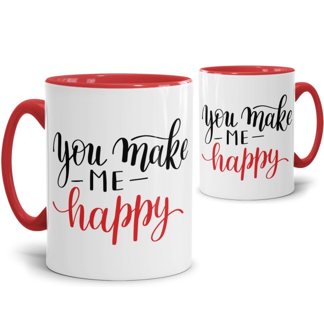 Unser Kaffeebecher - You make me happy - ist das perfekte Geschenk für den liebsten Freund oder die liebste Freundin. Ob zur Nutzung im Büro oder...