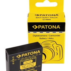 PATONA Akku f. Panasonic DMC-GF6 DMW-BLG10 CS-BLG10MC Mit diesem Li-Ionen Akku Panasonic DMC-GF6 erwerben Sie ein Qualitätsprodukt der Marke PATONA. Alle Akkus sind nach