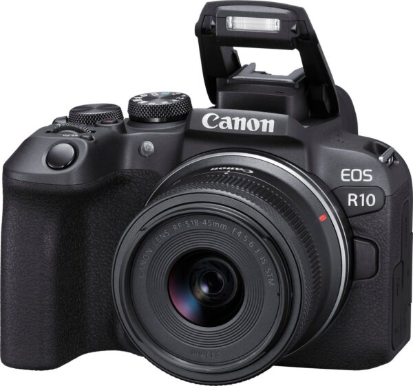 Canon EOS R10 Systemkamera (RF-S 18-45mm F4.5-6.3 IS STM, 24,2 MP, Bluetooth, WLAN, inkl. RF-S 18-45mm Objektiv) – Bild 5