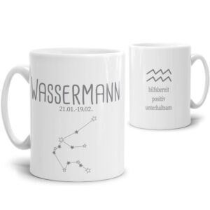 Tasse mit Sternbild für Astrologie-Fans als Geburtstagsgeschenk. Hochwertige Keramiktasse mit Sternzeichen als Geschenkidee für Freunde und...