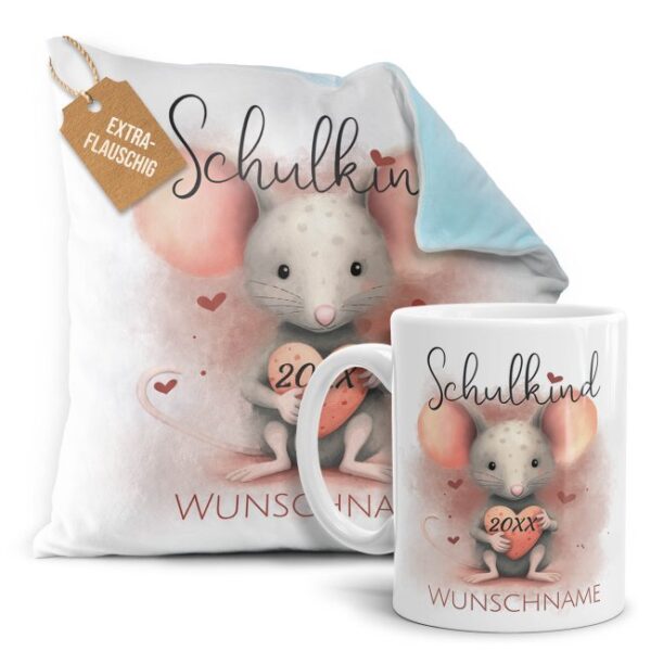 Du bist auf der Suche nach einem passenden Geschenk zur Einschulung? Dann liegst du mit diesem Geschenk-Set bedruckt mit süßem Tiermotiv -Ferkel-...