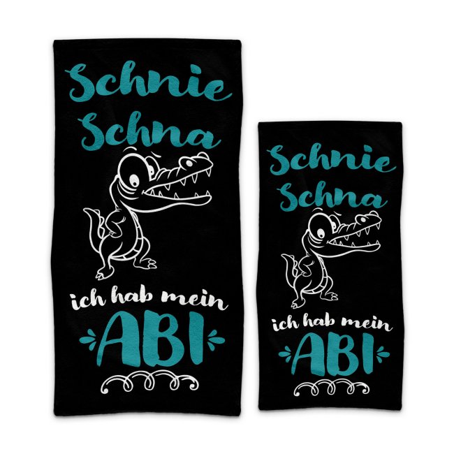 Ein witziges Handtuch als Abi Geschenk - Schni Schna