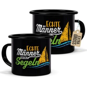 Du bist auf der Suche nach einem besonderen Geschenk für einen echten Segel-Fan? Dann ist diese besondere Segel-Tasse aus schwarzer Emaille die...