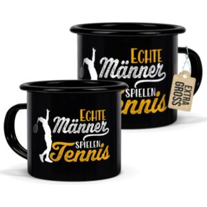 Du bist auf der Suche nach einem besonderen Geschenk für einen echten Tennis-Fan? Dann ist diese besondere Tennis-Tasse aus schwarzer Emaille die...