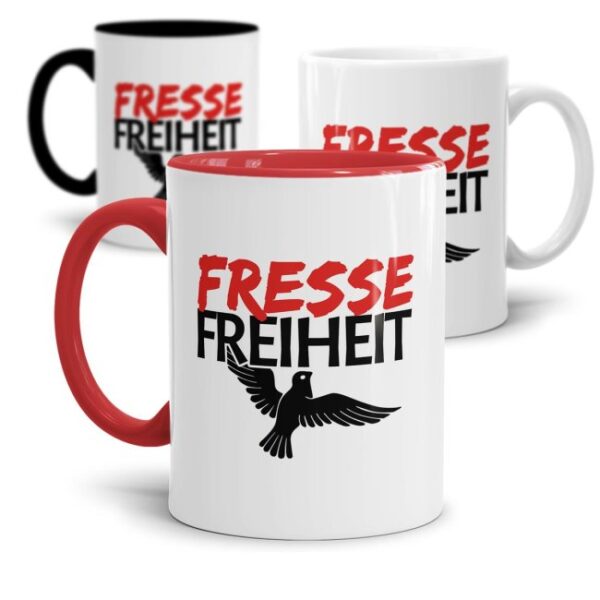 Brandaktuelle und doppeldeutige Statement Tasse