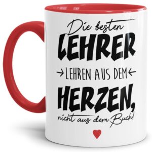 Diese Spruchtasse ist das perfekte Geschenk für Lehrer zum Abschied oder zum Schulwechsel. Verschenke die hochwertige Keramiktasse mit Spruch - Die...