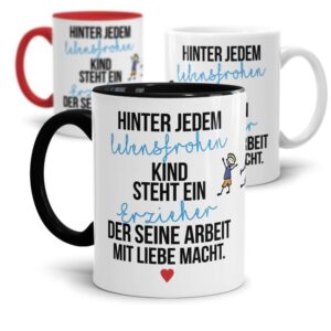 Diese Spruchtasse ist das perfekte Geschenk für Erzieher zum Kita-Abschied und zum Schulbeginn. Verschenke die hochwertige Keramiktasse mit Spruch...