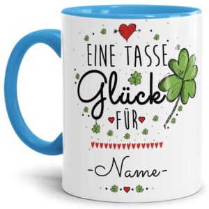 Glück kann man im Leben nie genug haben! Verschenke doch mal eine Tasse voller Glück für Deinen Lieblingsmenschen - den besten Freund