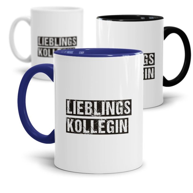 Bürotasse mit Spruch für die Lieblingskollegin. Ein kleines Geschenk für alle die ihrer Arbeitskollegin ein Lächeln aufs Geschicht zaubern wollen....