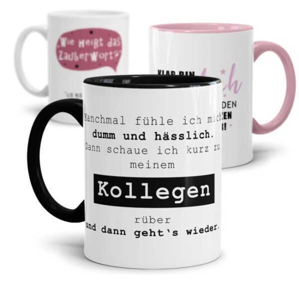 Lustige Tasse mit Spruch für Menschen mit Humor. Witziges Geschenk zum Geburtstag oder einfach nur so als Mitbringsel zwischendurch für die...