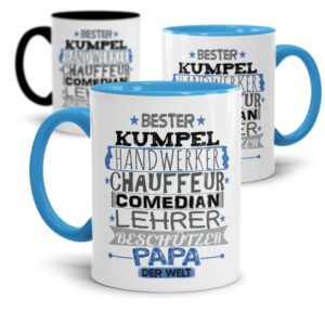 Wer hat den besten Papa der Welt? - Einfach mal DANKE sagen - über diese Spruchtassen freut sich garantiert jeder Papa. Als Danke-Geschenk perfekt...