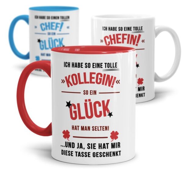 Spruchtasse als Geschenkidee für die besten Kollegen