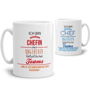 Unser Kaffeebechern für die beste Chefin oder den besten Chef sind das perfekte Geschenk der Mitarbeiter an Ihren Boss oder Vorgesetzten. Ob zur...