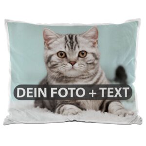 Du benötigst für dein Katzenbett noch das passende Ersatzkissen? Voila! Gestalte das Kissen mit dem schönsten Foto deiner Katze und füge zusätzlich...