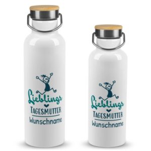 Hochwertige Trinkflasche personalisieren als Abschiedsgeschenk für die Lieblings-Tagesmutter - ein individuelles und praktisches Geschenk für die...