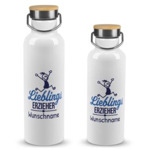 Hochwertige Trinkflasche personalisieren als Abschiedsgeschenk für den Lieblingserzieher- ein individuelles und praktisches Geschenk für Erzieher