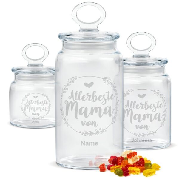 Du hast die allerbeste Mama und suchst das perfekte Geschenk für sie? Unsere personalisierte Keksdose aus Glas mit Namensgravur ist ein absoluter...